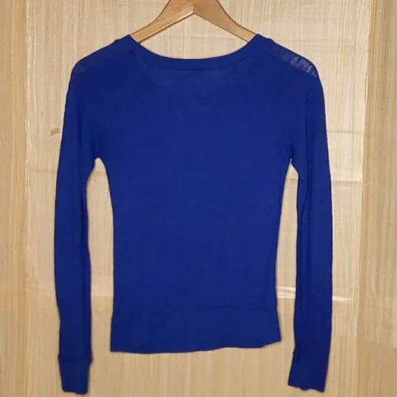 No Boundaries Womens Blue Kansas City Royals Long Sleeve Rhinestone Detail 3 - Picture 2 of 4